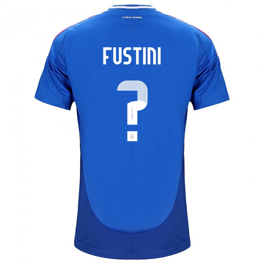 Kinderen Italië Kevin Fustini #0 Blauw Thuisshirt Thuistenue 24-26 T-Shirt