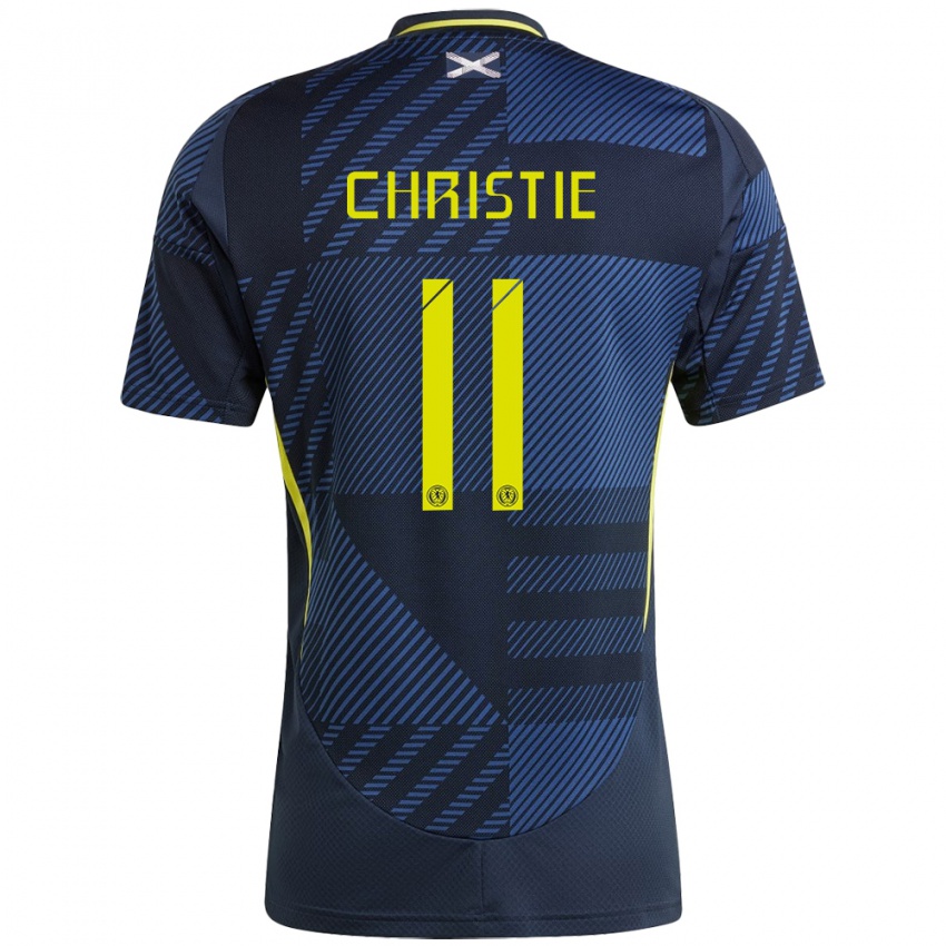 Kinderen Schotland Ryan Christie #11 Donkerblauw Thuisshirt Thuistenue 24-26 T-Shirt