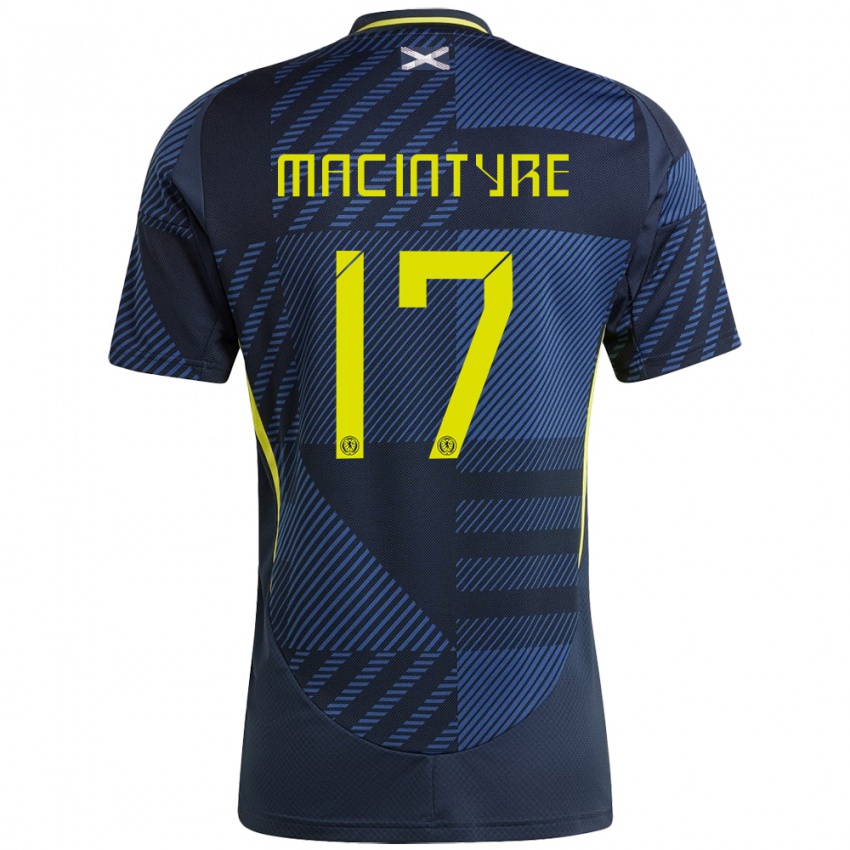 Kinderen Schotland Jacob Macintyre #17 Donkerblauw Thuisshirt Thuistenue 24-26 T-Shirt