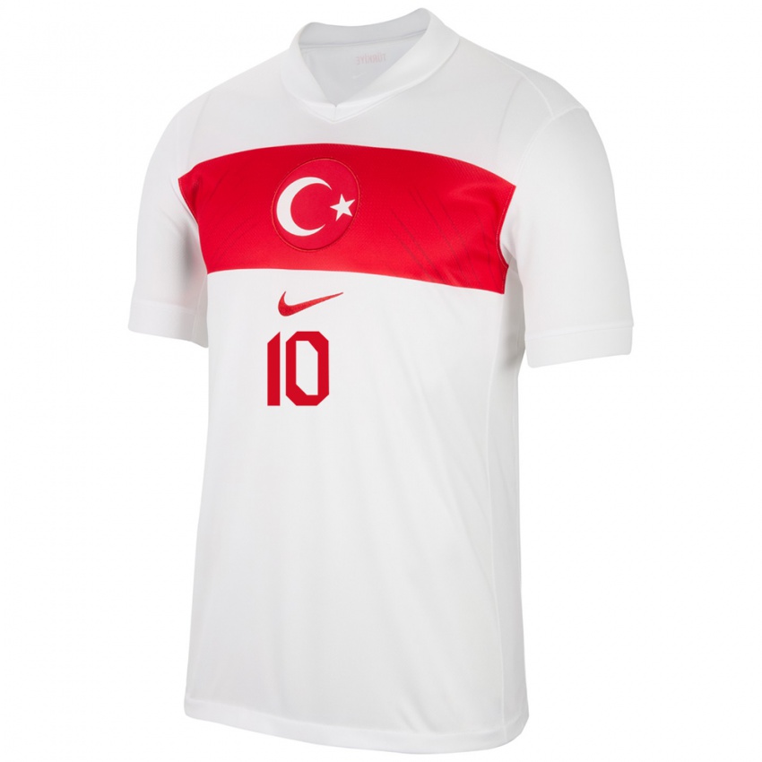 Kinderen Turkije Hakan Çalhanoğlu #10 Wit Thuisshirt Thuistenue 24-26 T-Shirt