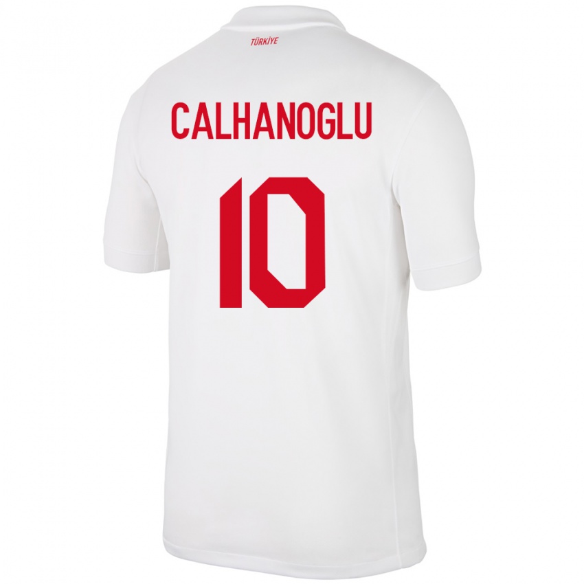 Kinderen Turkije Hakan Çalhanoğlu #10 Wit Thuisshirt Thuistenue 24-26 T-Shirt