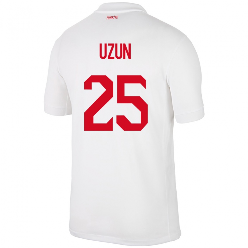 Kinderen Turkije Can Uzun #25 Wit Thuisshirt Thuistenue 24-26 T-Shirt