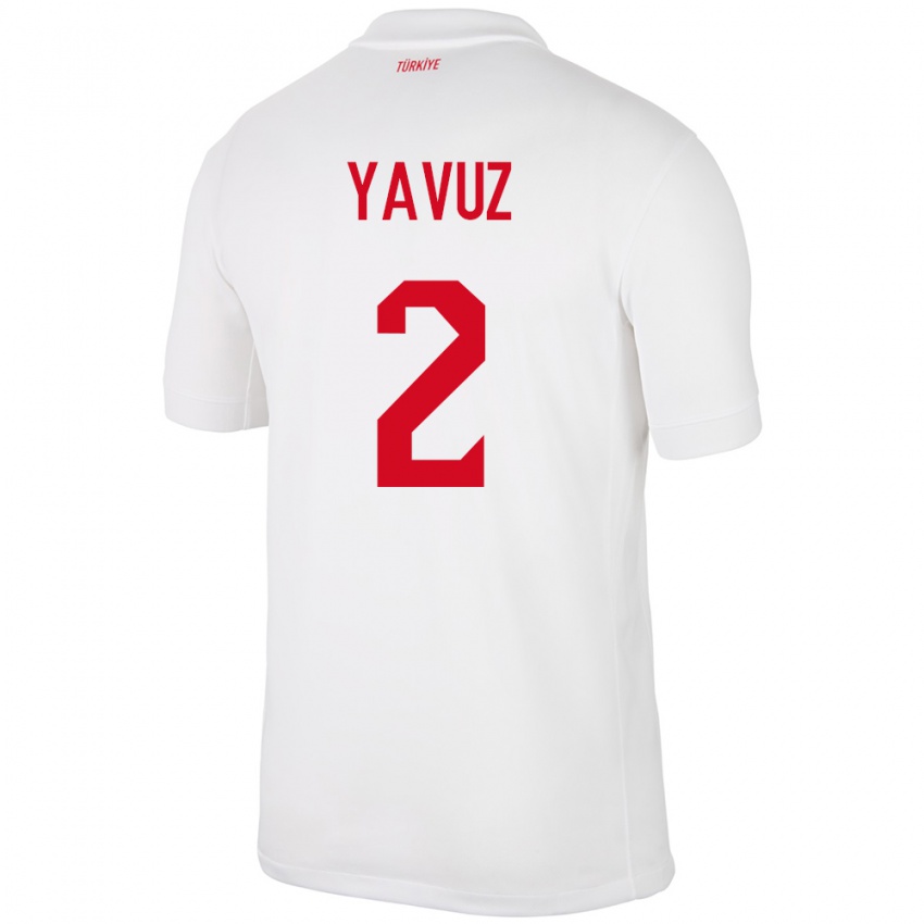 Kinderen Turkije Batuhan Yavuz #2 Wit Thuisshirt Thuistenue 24-26 T-Shirt