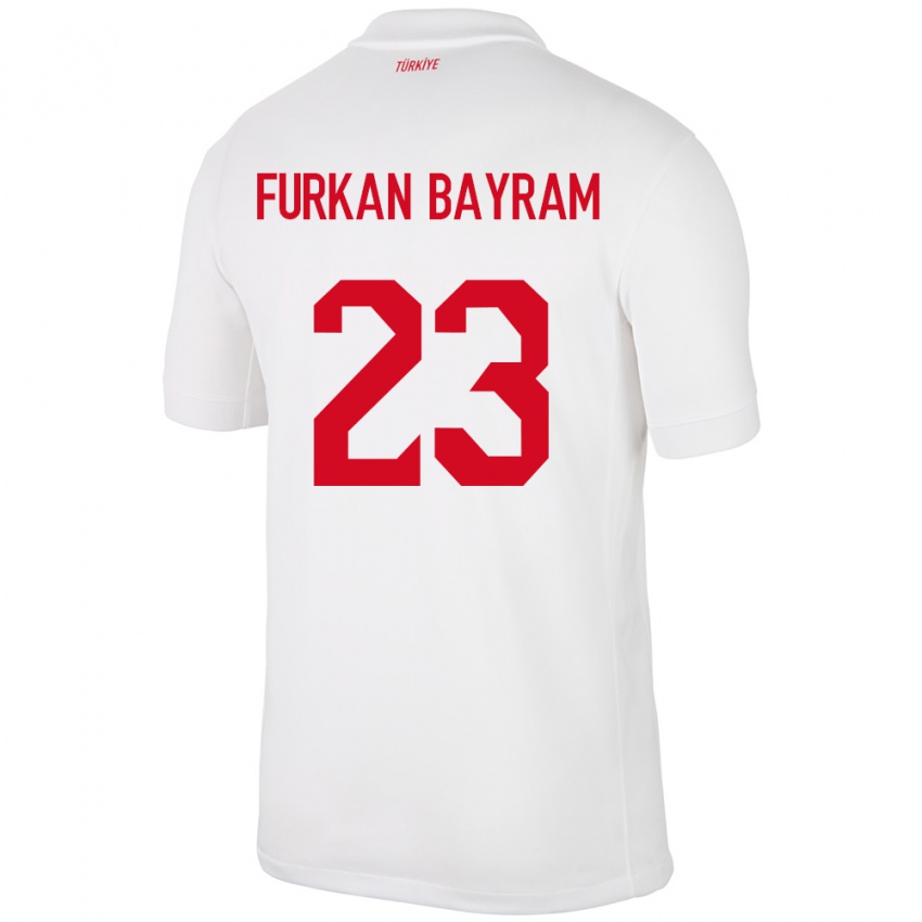 Kinderen Turkije Mert Furkan Bayram #23 Wit Thuisshirt Thuistenue 24-26 T-Shirt