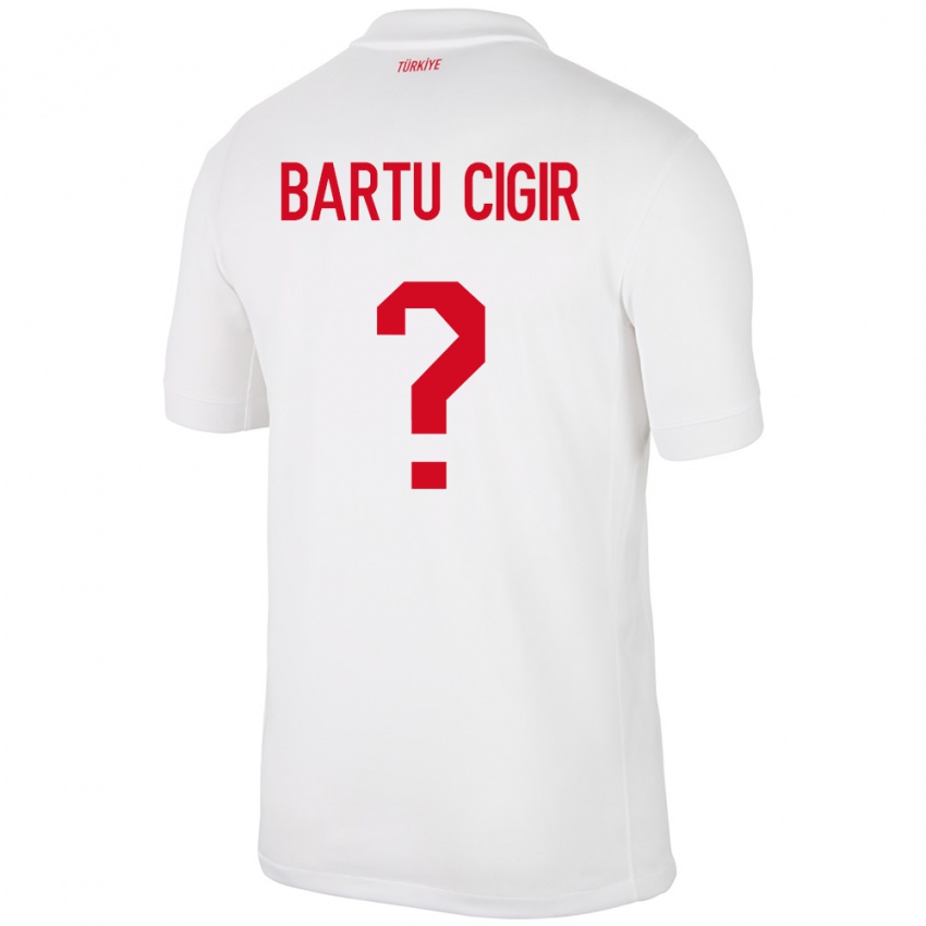 Kinderen Turkije Can Bartu Çığır #0 Wit Thuisshirt Thuistenue 24-26 T-Shirt