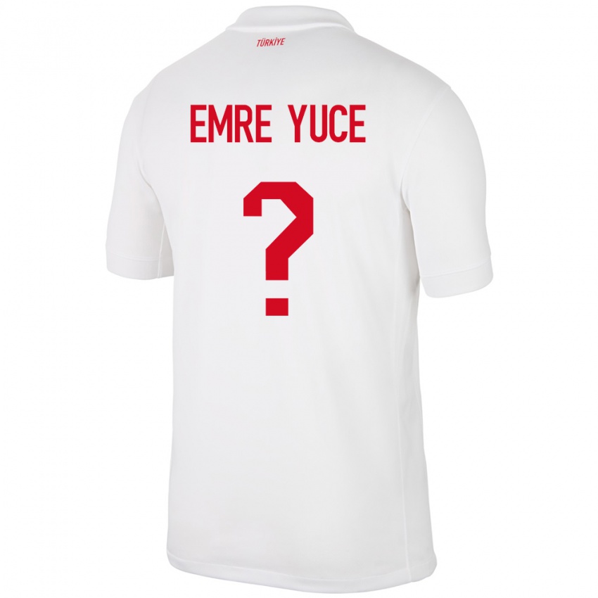 Kinderen Turkije Yunus Emre Yüce #0 Wit Thuisshirt Thuistenue 24-26 T-Shirt