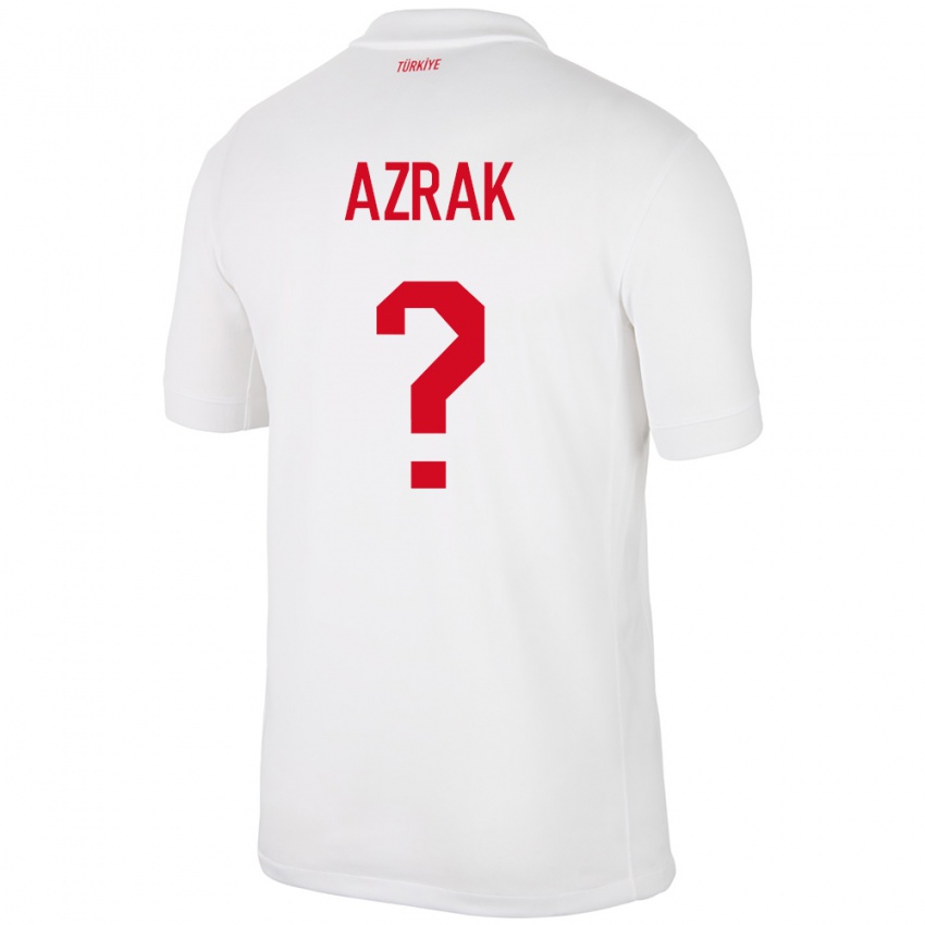 Kinderen Turkije Yunus Azrak #0 Wit Thuisshirt Thuistenue 24-26 T-Shirt