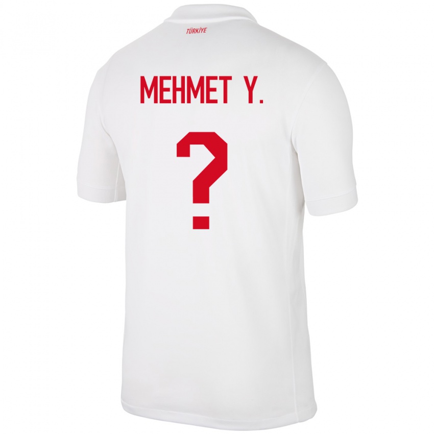 Kinderen Turkije Mehmet Yildirim #0 Wit Thuisshirt Thuistenue 24-26 T-Shirt