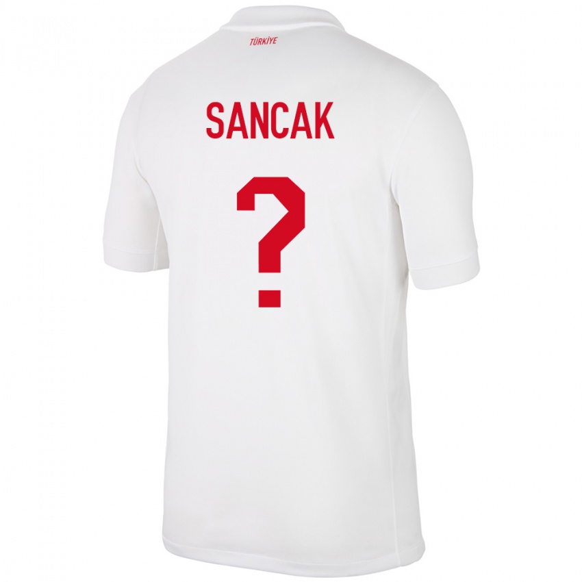 Kinderen Turkije Tolga Sancak #0 Wit Thuisshirt Thuistenue 24-26 T-Shirt