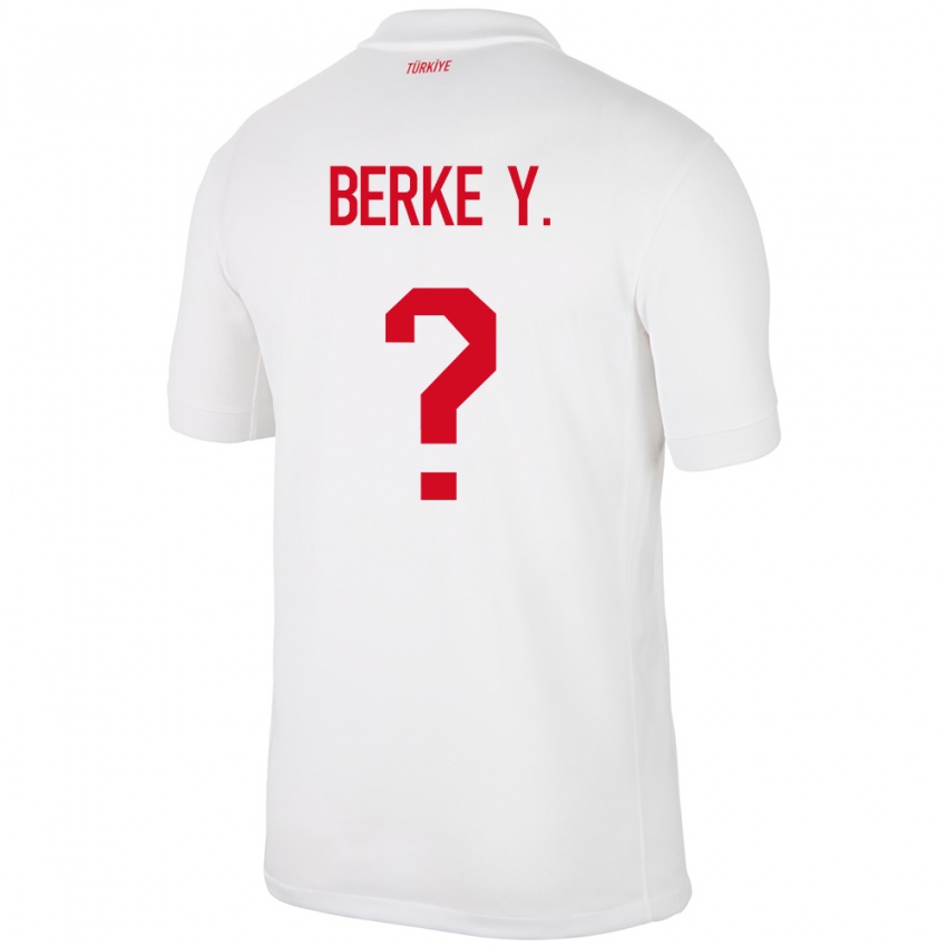 Kinderen Turkije Berke Yıldırım #0 Wit Thuisshirt Thuistenue 24-26 T-Shirt