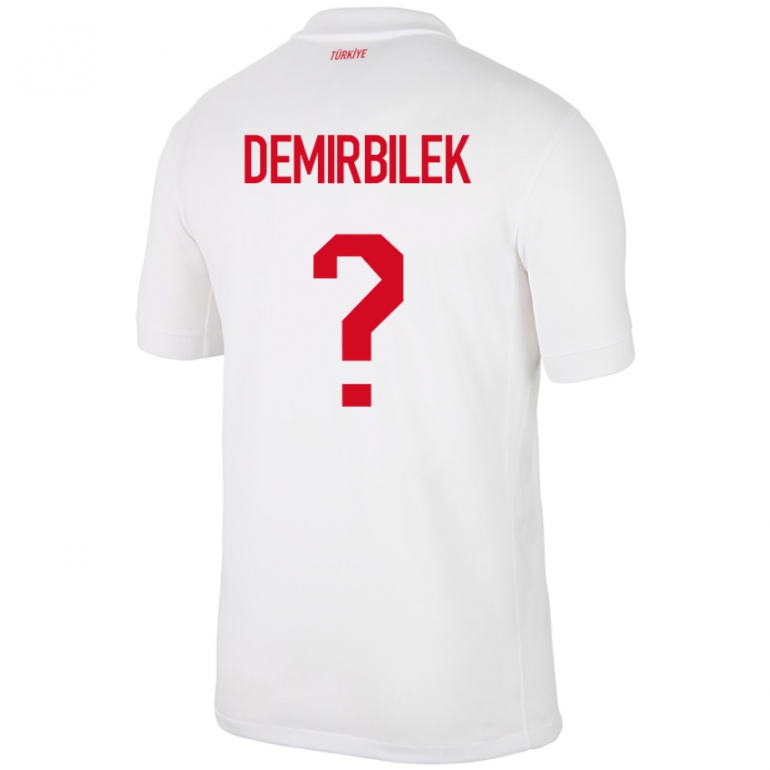 Kinderen Turkije Ali Demirbilek #0 Wit Thuisshirt Thuistenue 24-26 T-Shirt