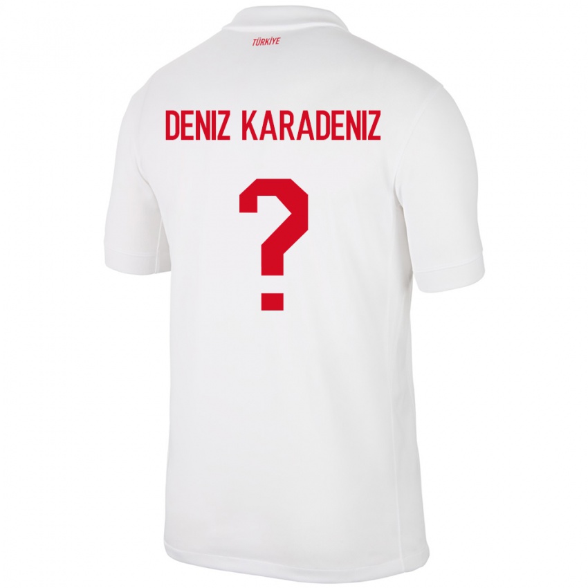 Kinderen Turkije Mustafa Deniz Karadeniz #0 Wit Thuisshirt Thuistenue 24-26 T-Shirt