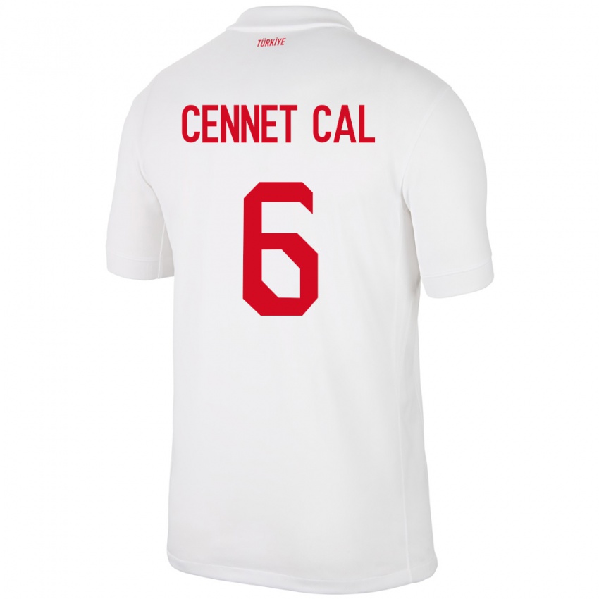 Kinderen Turkije Meryem Cennet Çal #6 Wit Thuisshirt Thuistenue 24-26 T-Shirt