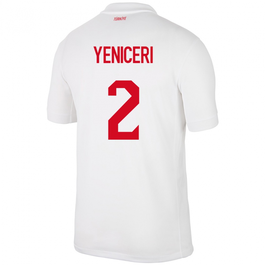 Kinderen Turkije Berna Yeniçeri #2 Wit Thuisshirt Thuistenue 24-26 T-Shirt