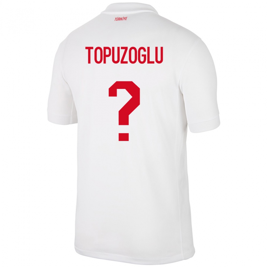 Kinderen Turkije Berna Topuzoğlu #0 Wit Thuisshirt Thuistenue 24-26 T-Shirt