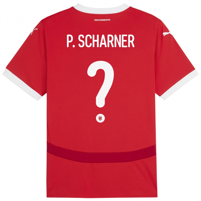 Kinderen Oostenrijk Paul Scharner #0 Rood Thuisshirt Thuistenue 24-26 T-Shirt