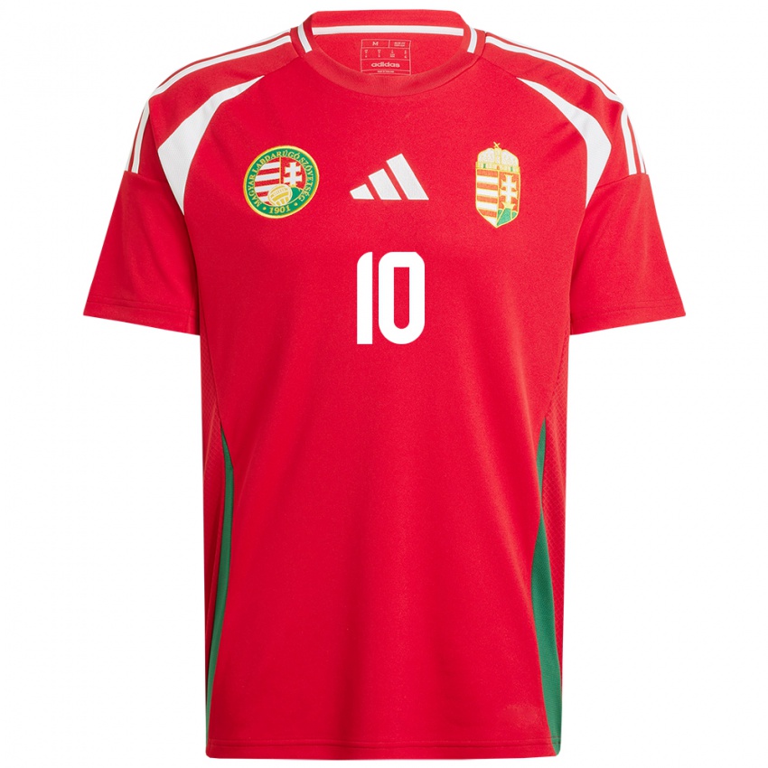 Kinderen Hongarije Anna Csiki #10 Rood Thuisshirt Thuistenue 24-26 T-Shirt