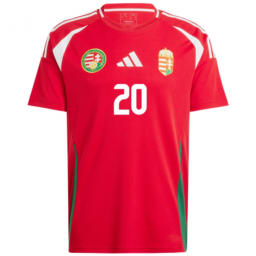 Kinderen Hongarije Kinga Sikler #20 Rood Thuisshirt Thuistenue 24-26 T-Shirt