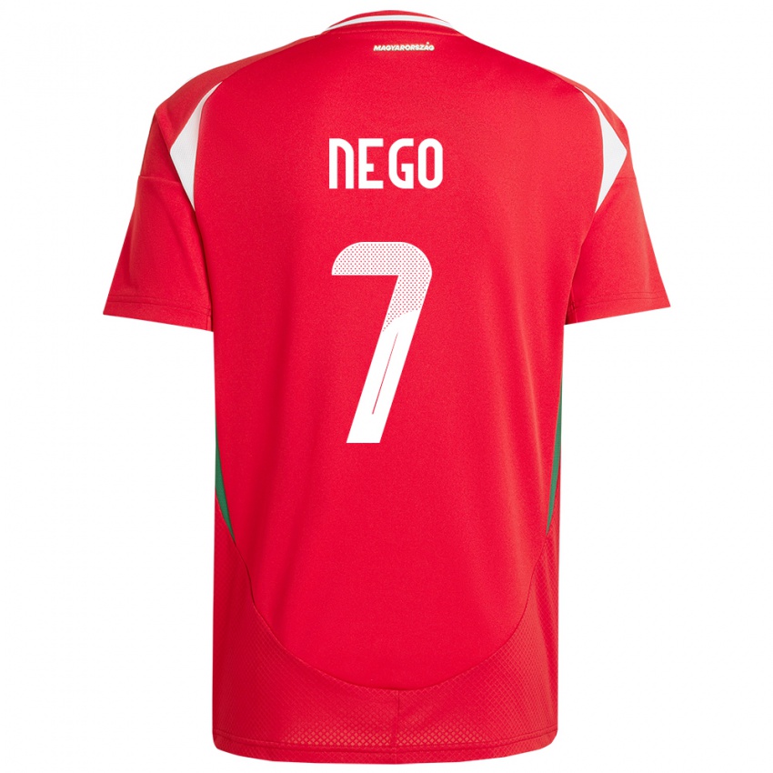 Kinderen Hongarije Loïc Nego #7 Rood Thuisshirt Thuistenue 24-26 T-Shirt