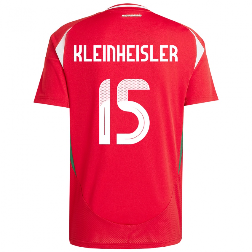 Kinderen Hongarije László Kleinheisler #15 Rood Thuisshirt Thuistenue 24-26 T-Shirt