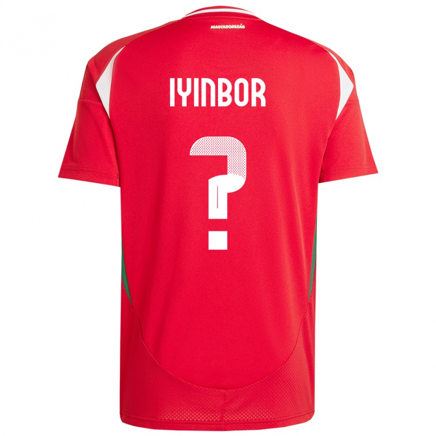 Kinderen Hongarije Patrick Iyinbor #0 Rood Thuisshirt Thuistenue 24-26 T-Shirt