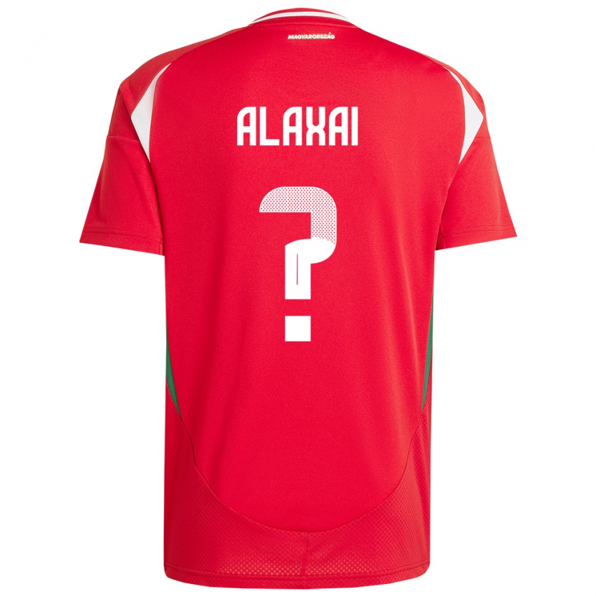 Kinderen Hongarije Áron Alaxai #0 Rood Thuisshirt Thuistenue 24-26 T-Shirt