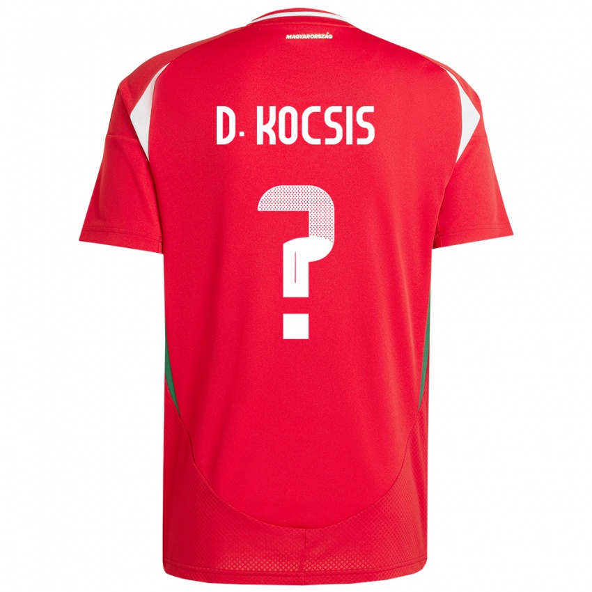 Kinderen Hongarije Dominik Kocsis #0 Rood Thuisshirt Thuistenue 24-26 T-Shirt