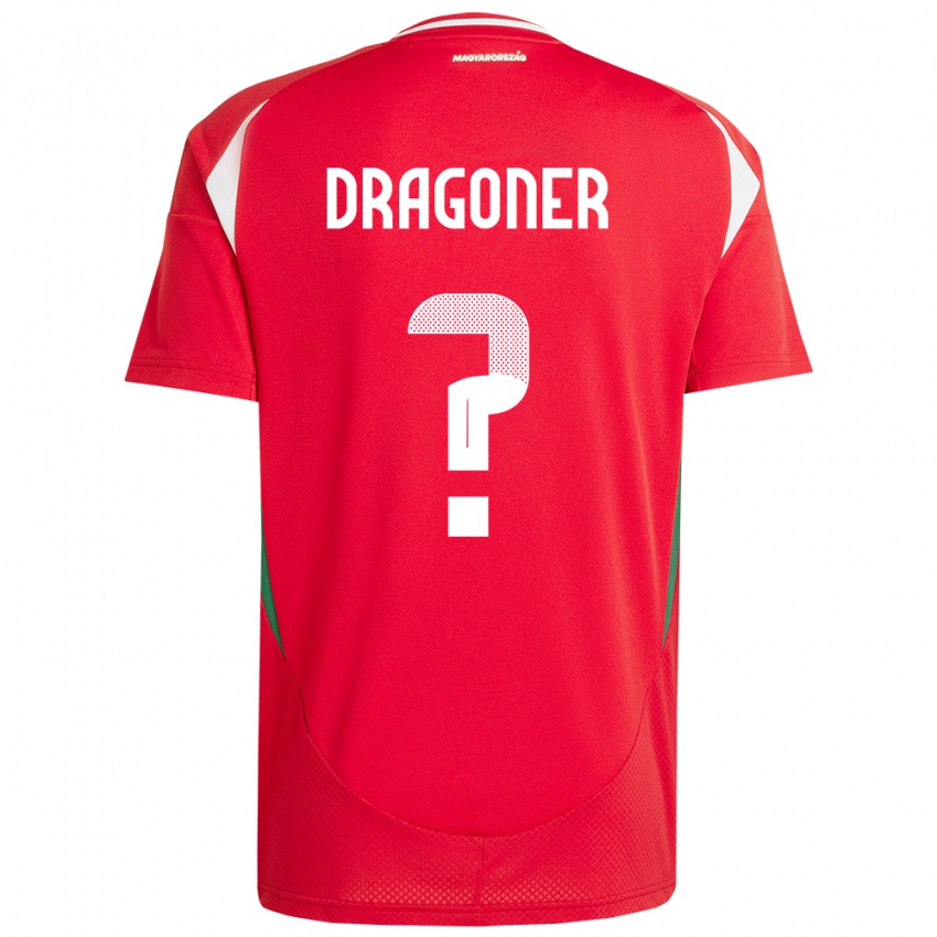 Kinderen Hongarije Áron Dragóner #0 Rood Thuisshirt Thuistenue 24-26 T-Shirt