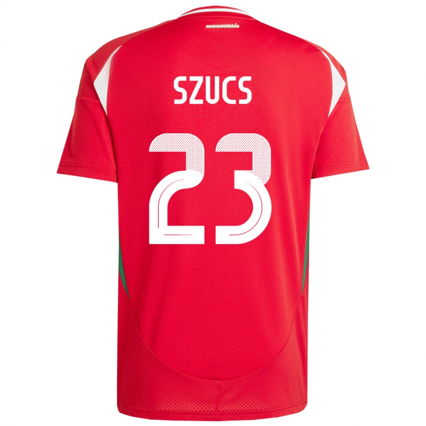 Kinderen Hongarije Tamás Szűcs #23 Rood Thuisshirt Thuistenue 24-26 T-Shirt