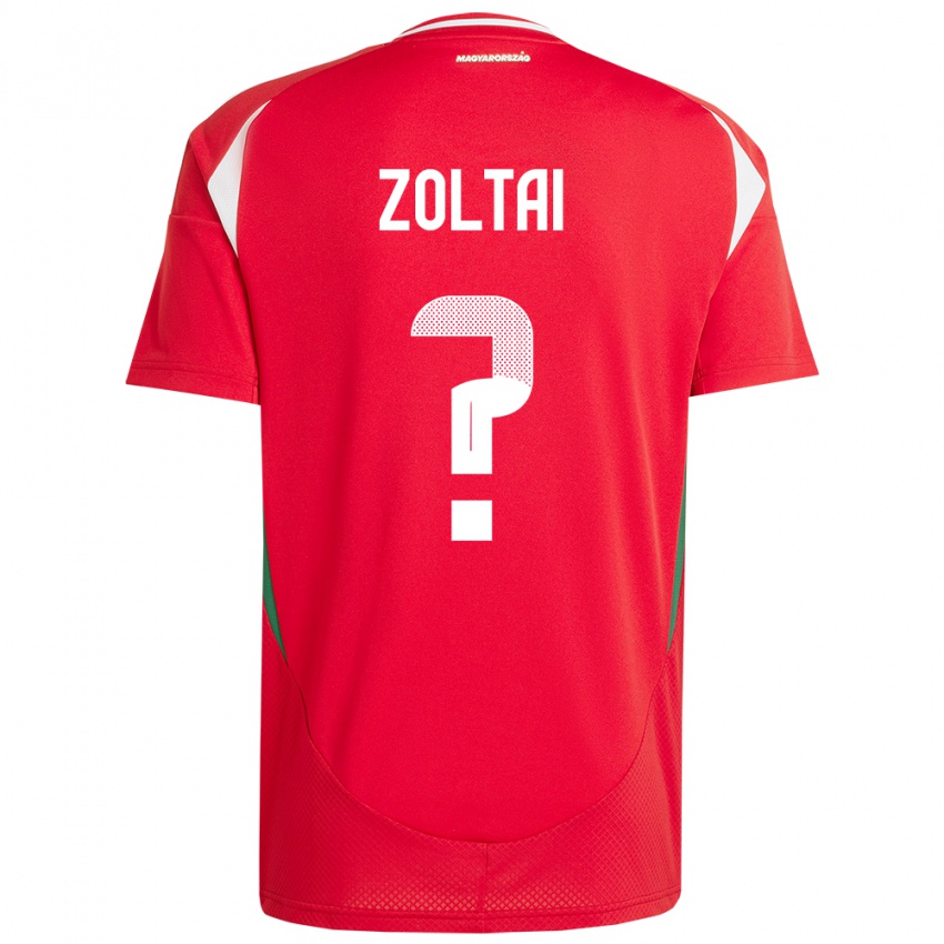 Kinderen Hongarije Levente Zoltai #0 Rood Thuisshirt Thuistenue 24-26 T-Shirt