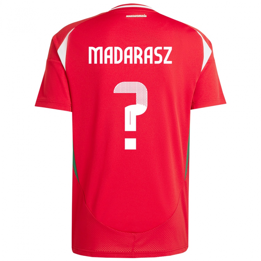 Kinderen Hongarije Ádám Madarász #0 Rood Thuisshirt Thuistenue 24-26 T-Shirt