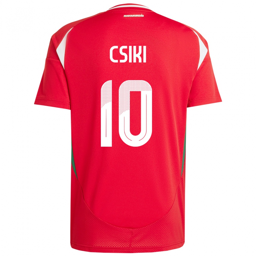 Kinderen Hongarije Anna Csiki #10 Rood Thuisshirt Thuistenue 24-26 T-Shirt