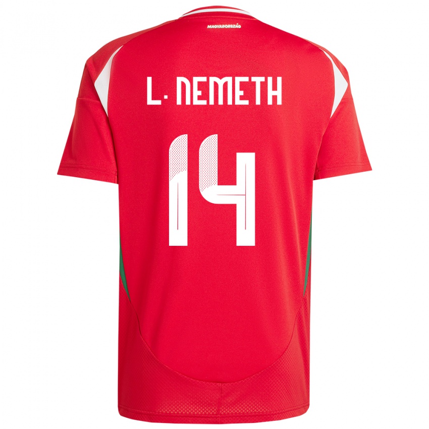 Kinderen Hongarije Loretta Németh #14 Rood Thuisshirt Thuistenue 24-26 T-Shirt