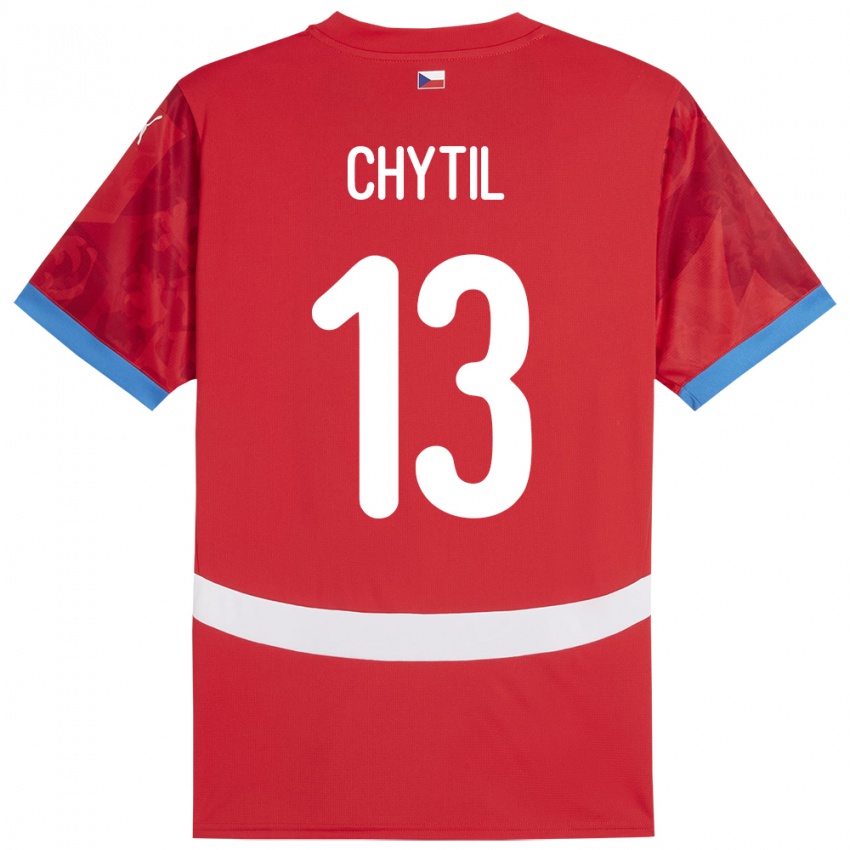 Kinderen Tsjechië Mojmir Chytil #13 Rood Thuisshirt Thuistenue 24-26 T-Shirt