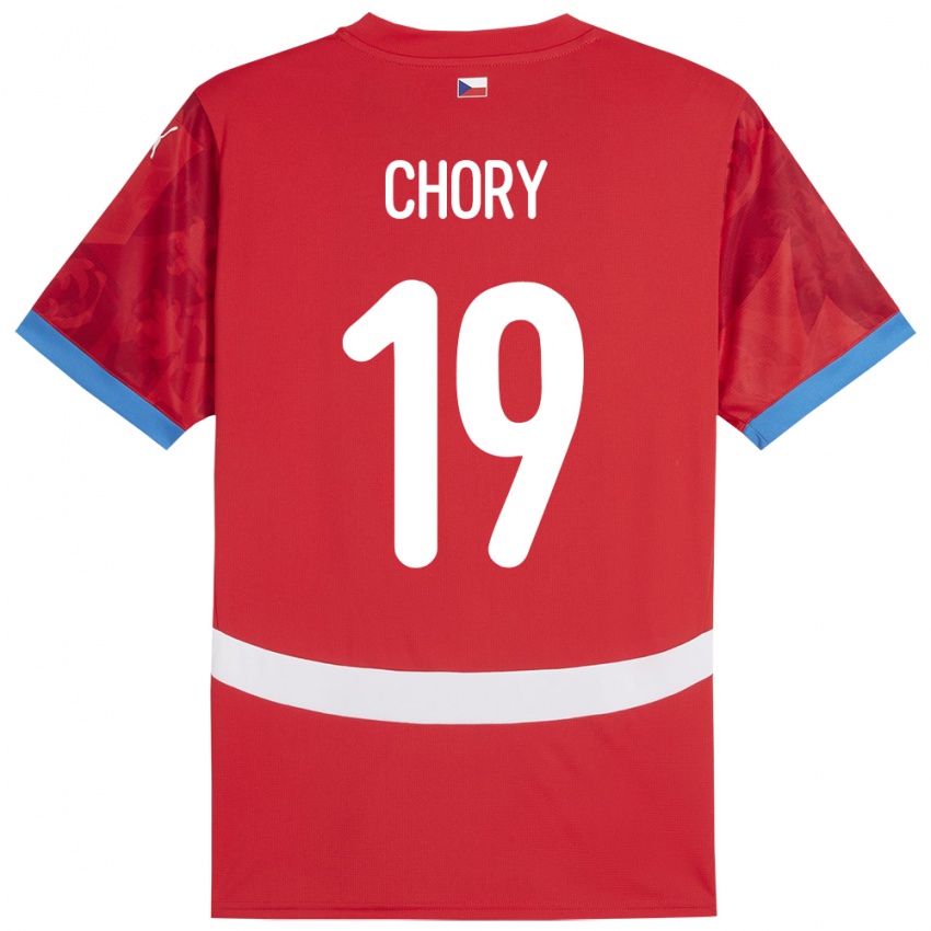 Kinderen Tsjechië Tomas Chory #19 Rood Thuisshirt Thuistenue 24-26 T-Shirt