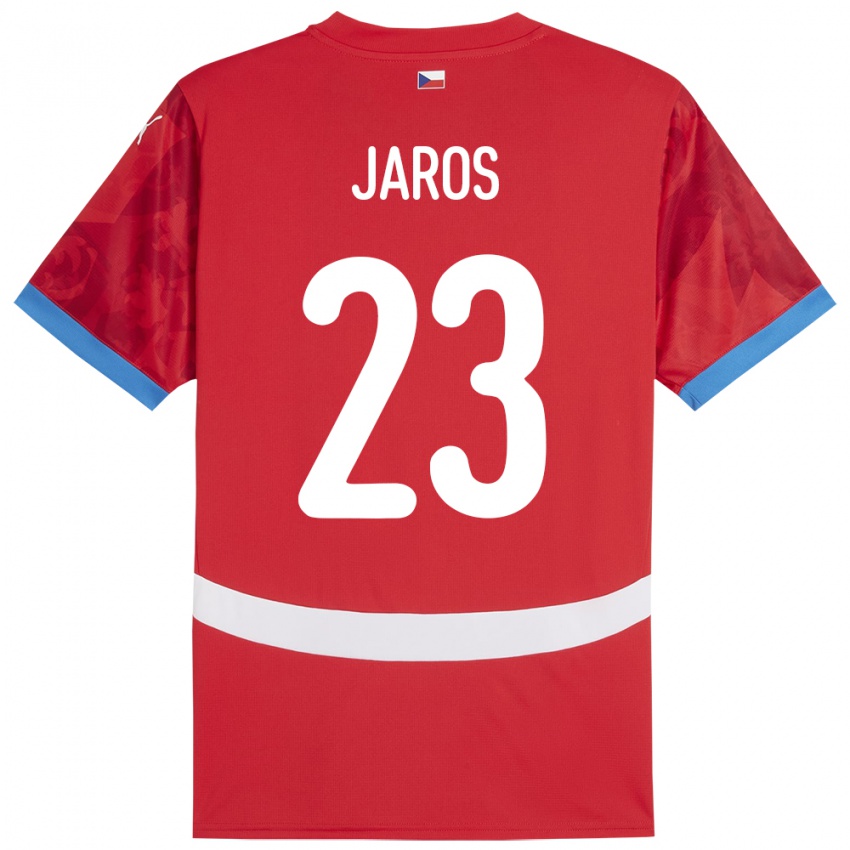 Kinderen Tsjechië Vitezslav Jaros #23 Rood Thuisshirt Thuistenue 24-26 T-Shirt