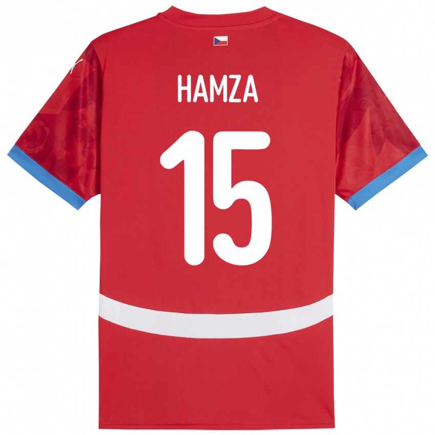 Kinderen Tsjechië Jiri Hamza #15 Rood Thuisshirt Thuistenue 24-26 T-Shirt