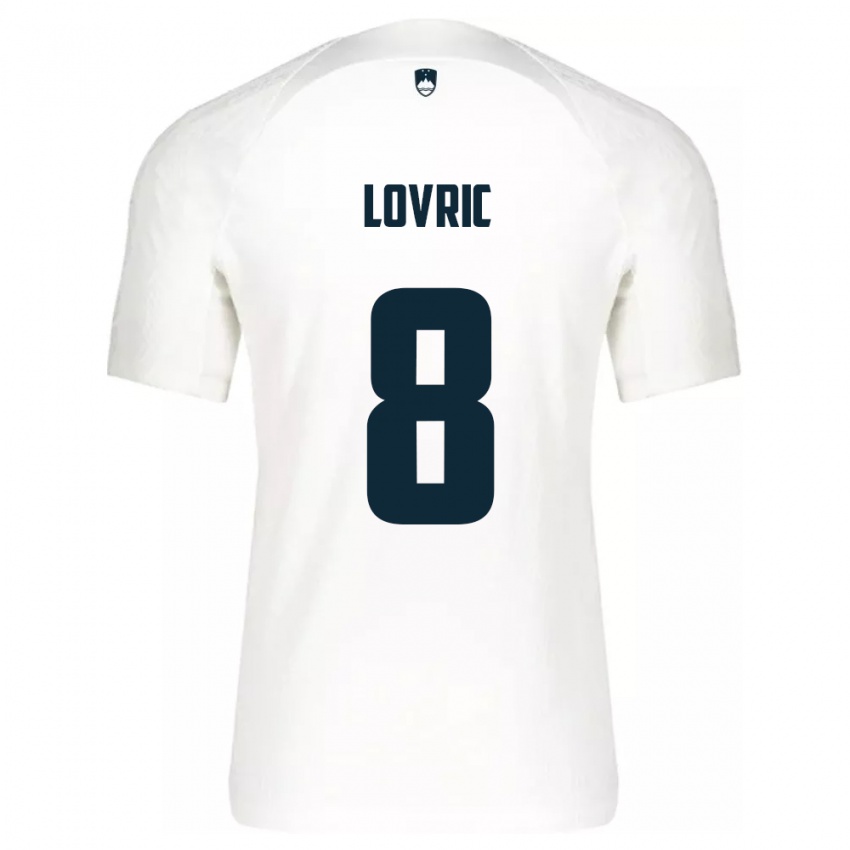 Kinderen Slovenië Sandi Lovric #8 Wit Thuisshirt Thuistenue 24-26 T-Shirt