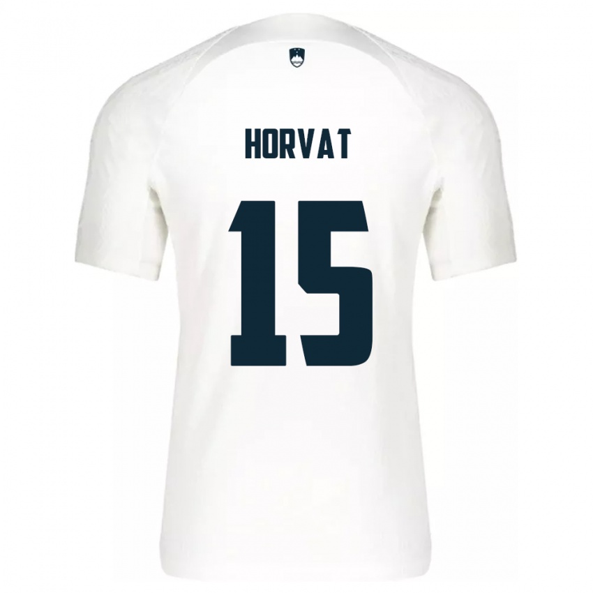 Kinderen Slovenië Tomi Horvat #15 Wit Thuisshirt Thuistenue 24-26 T-Shirt