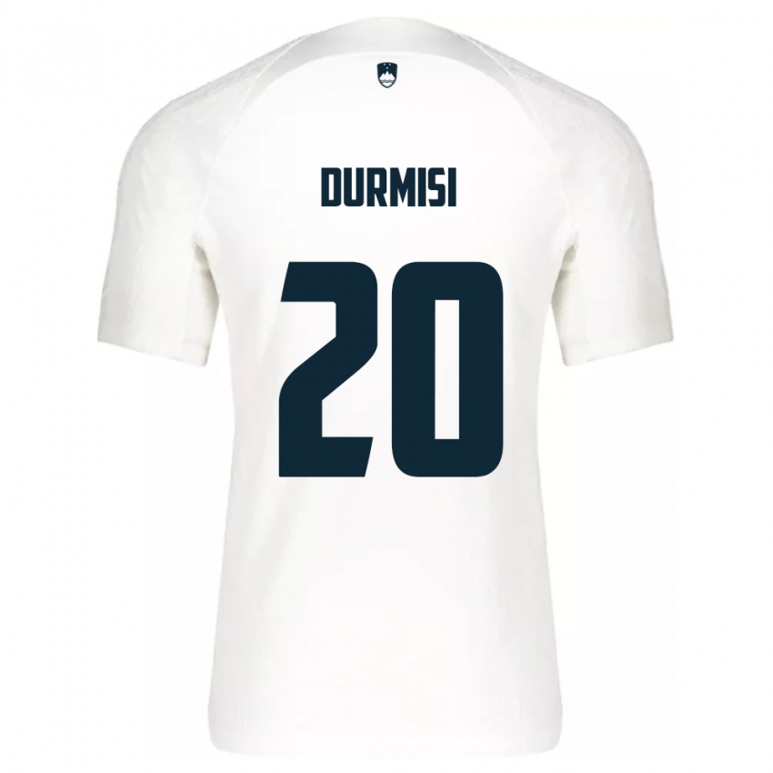 Kinderen Slovenië Arman Durmisi #20 Wit Thuisshirt Thuistenue 24-26 T-Shirt