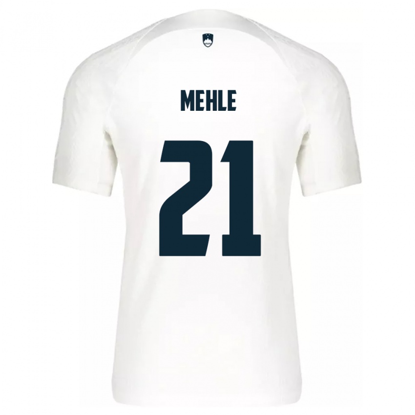 Kinderen Slovenië Matej Mehle #21 Wit Thuisshirt Thuistenue 24-26 T-Shirt