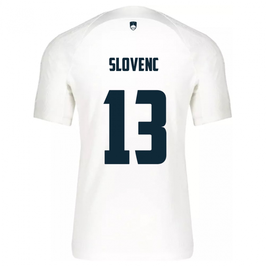 Kinderen Slovenië Nejc Slovenc #13 Wit Thuisshirt Thuistenue 24-26 T-Shirt