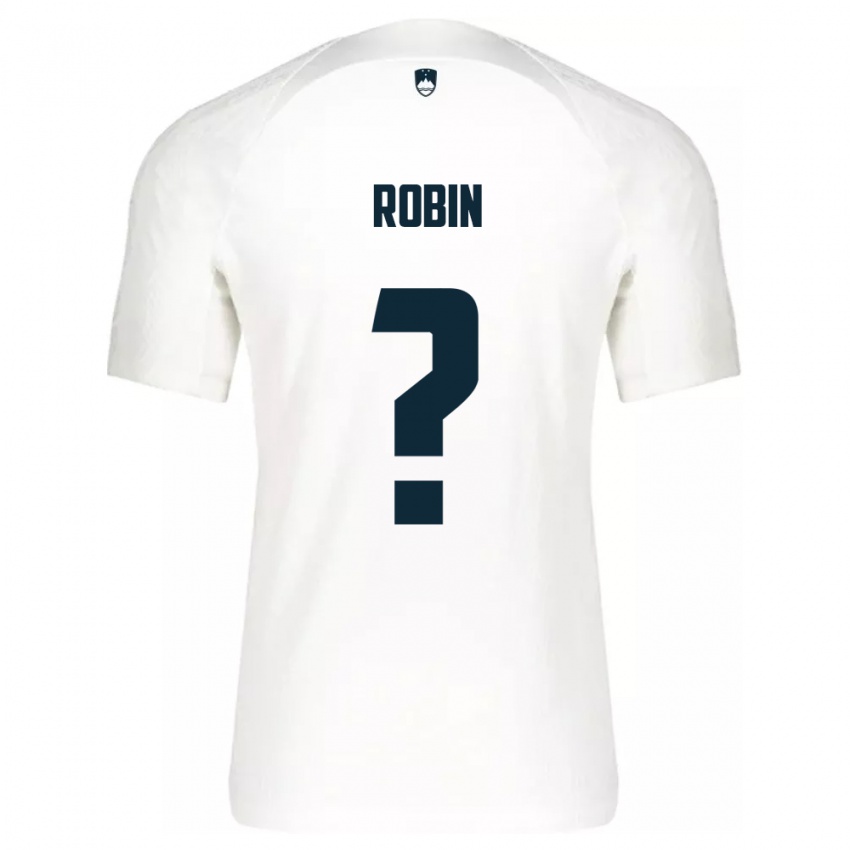 Kinderen Slovenië Jaka Robin #0 Wit Thuisshirt Thuistenue 24-26 T-Shirt