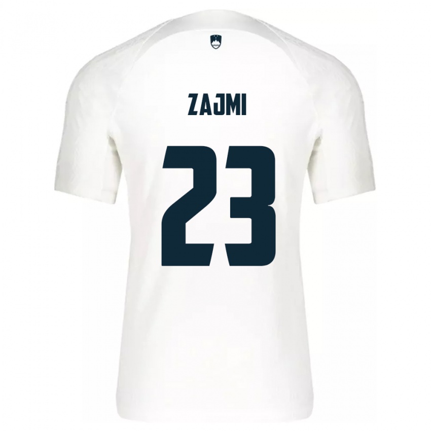 Kinderen Slovenië Luana Zajmi #23 Wit Thuisshirt Thuistenue 24-26 T-Shirt