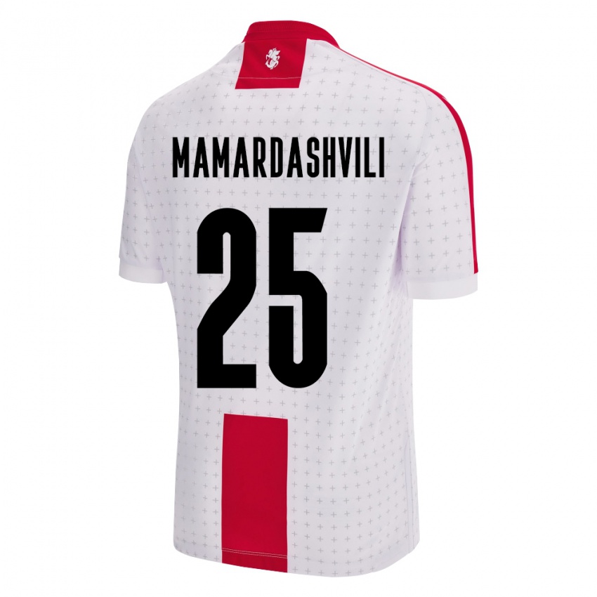 Kinderen Georgia Giorgi Mamardashvili #25 Wit Thuisshirt Thuistenue 24-26 T-Shirt