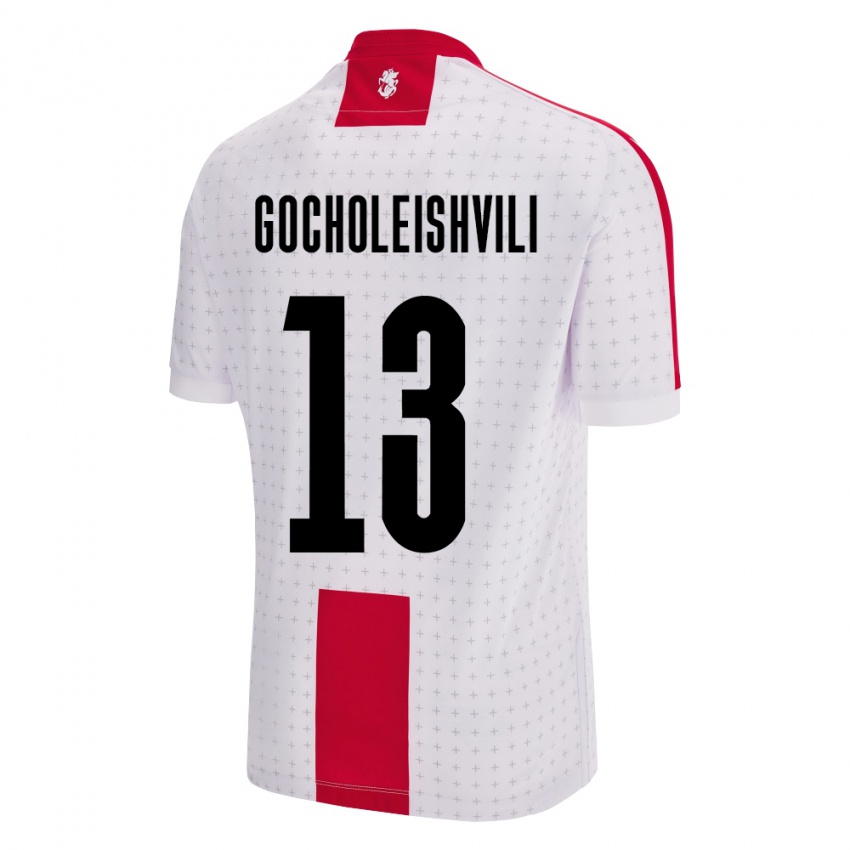 Kinderen Georgia Giorgi Gocholeishvili #13 Wit Thuisshirt Thuistenue 24-26 T-Shirt