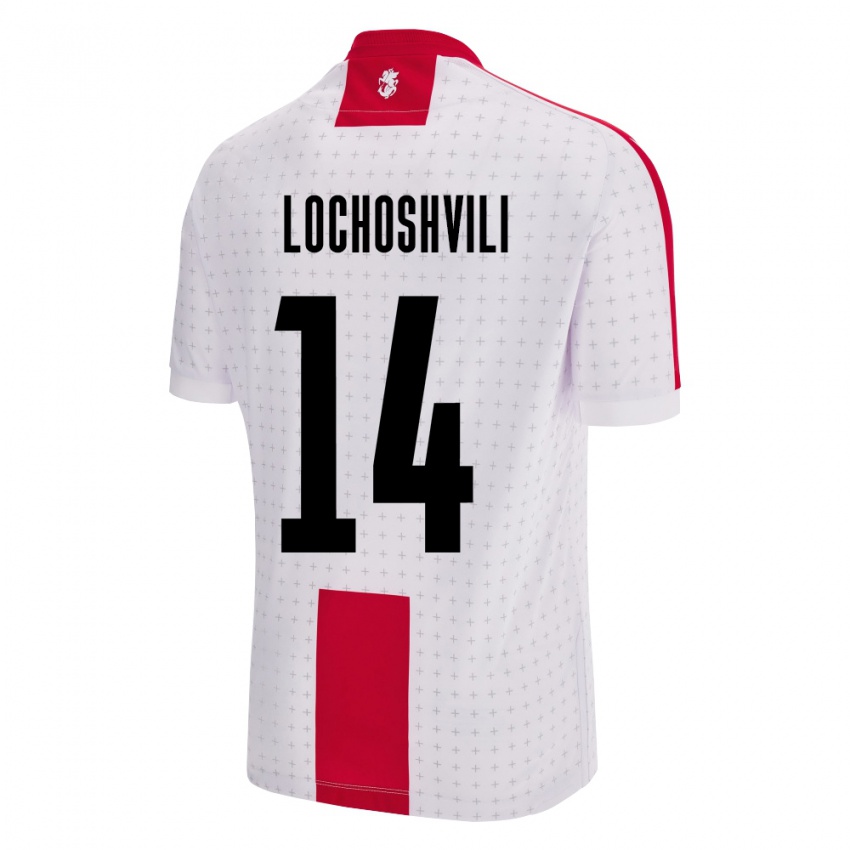 Kinderen Georgia Luka Lochoshvili #14 Wit Thuisshirt Thuistenue 24-26 T-Shirt