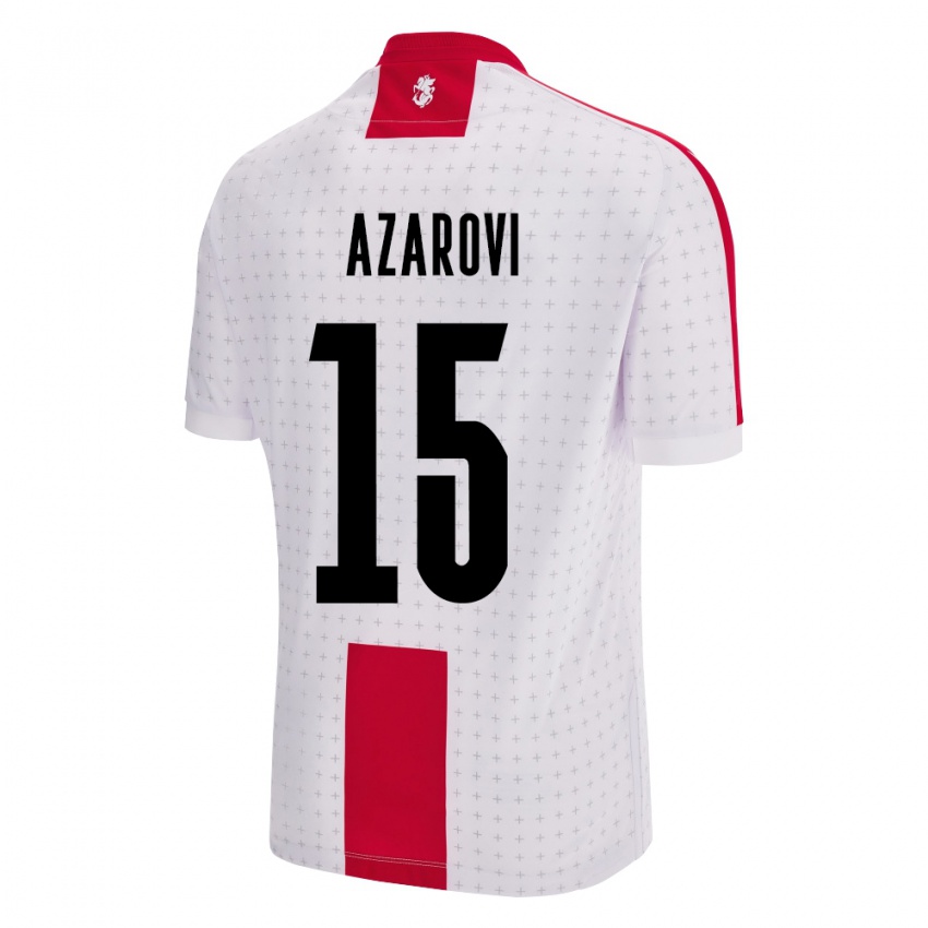 Kinderen Georgia Irakli Azarovi #15 Wit Thuisshirt Thuistenue 24-26 T-Shirt