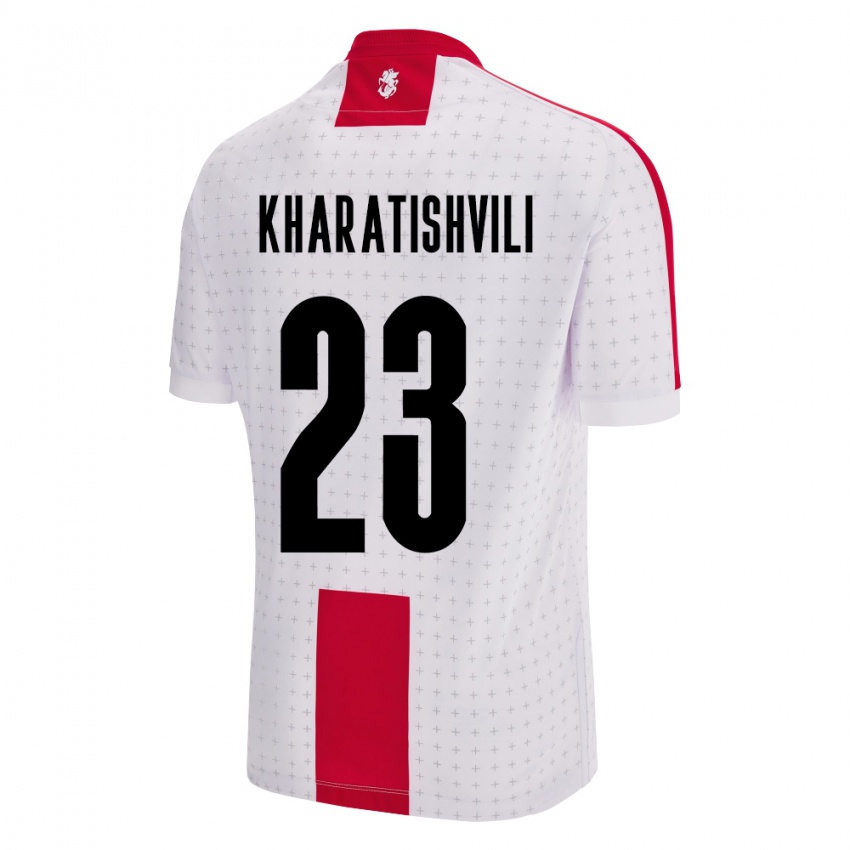 Kinderen Georgia Luka Kharatishvili #23 Wit Thuisshirt Thuistenue 24-26 T-Shirt