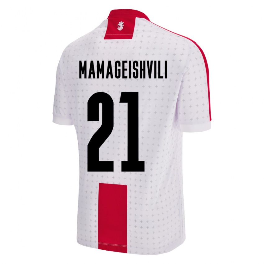 Kinderen Georgia Otar Mamageishvili #21 Wit Thuisshirt Thuistenue 24-26 T-Shirt